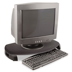 Monitor Stand, w/ Keyboard Storage, 23"x13-1/4"x3", Black