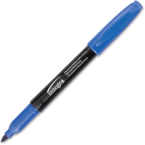Permanent Marker,Fine Point,Fade/Water Resistant,Blue