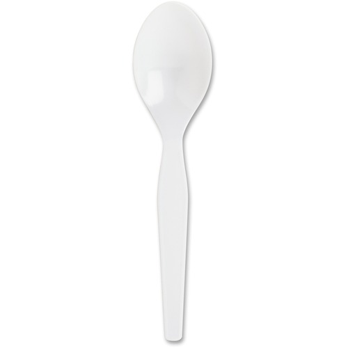 Polystyrene Spoon, Heavy/Medium Weight, 100/BX, White