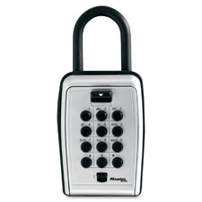 Portable Key Safe, Protective Weather Cover, Black/Silver