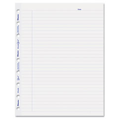 Notebook Refill, 9-1/4"x7-1/4", 8-Hole Punch, 25SH/PK, White