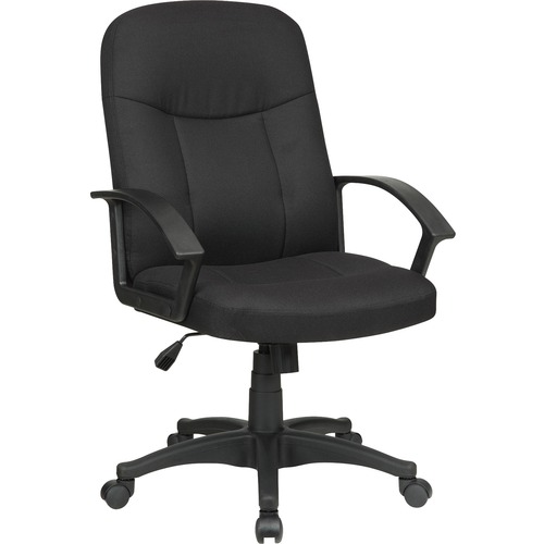 Executive Mid-Back Chair, 26-1/4"x27-1/2"x38-1/2", BK