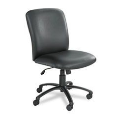 Exec. High-Back Chair,27"x30-1/4"x40-3/4"to44-3/4",BK Vinyl