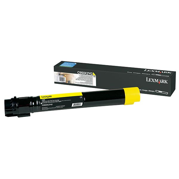Genuine OEM Lexmark C950X2YG High Yield Yellow Toner (22000 Page Yield)