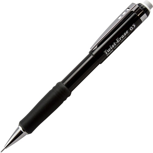Mechanical Pencil, W/ Twist Eraser, 0.5 mm, Black
