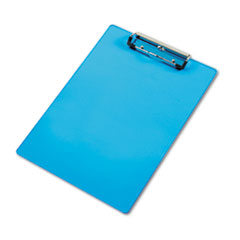 Shatterproof Acrylic Clipboard, 1/2" Capacity, 9"x12", Blue