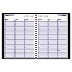 Professional Weekly Appointment Book,Jan-Dec,8"x11",BK