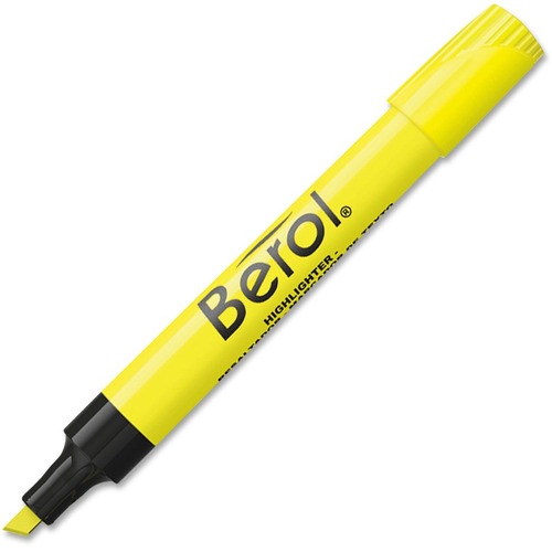 Highlighter Marker, Chisel Tip, 12/pk, Fluorescent Yellow