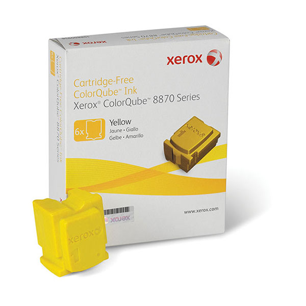 Genuine OEM Xerox 108R00952 Yellow Solid Ink Sticks (6 pk) (17,300 page yield)