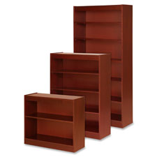5 Shelf Panel Bookcase, 36"x12"x60", Cherry