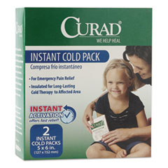 Instant Cold Pack, 5.25"x1.75"x4.5", 2/BX, White