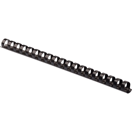 Plastic Comb Bindings, 1/2", 56-90 Sht Capacity,100/PK,BK
