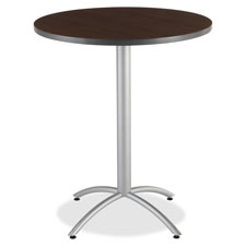 Bistro Table, 36" Round, 36"x42", Walnut