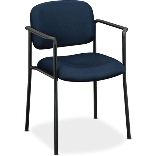 Guest Chair, W/ Arms, 23-1/4"x21"x32-3/4", Navy Fabric