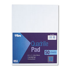 Quadrille Pads,10"x10" Ruled,20lb.,8-1/2"x11",50Shts/PD,WE