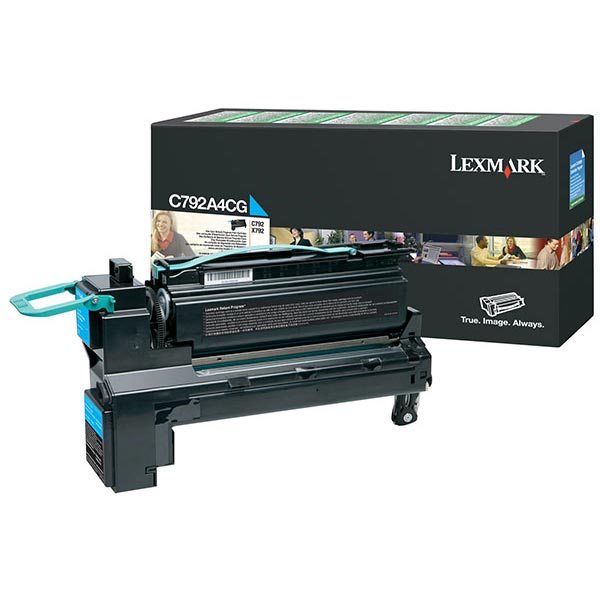 Genuine OEM Lexmark C792A4CG Government Cyan Return Program Toner (TAA Compliant Verion of C792A1CG) (6000 Page Yield)