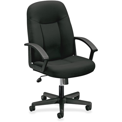 Managerial Mid Back Chair, 26"x33-1/2"x43", Black