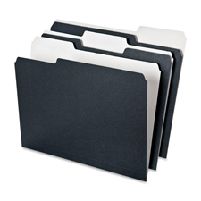 File Folder,Recycled,9-1/2"x11-3/4",1/3 Cut Tab,50/PK,BK/WE