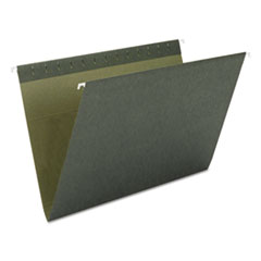 Hanging Folders Without Tabs, Letter, 25/BX, Standard Green
