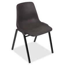 PP Stack Chairs, 19-1/4"x19-1/4"x31", 4/CT, Black