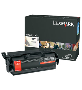 Genuine OEM Lexmark T650A21A Black Print Cartridge